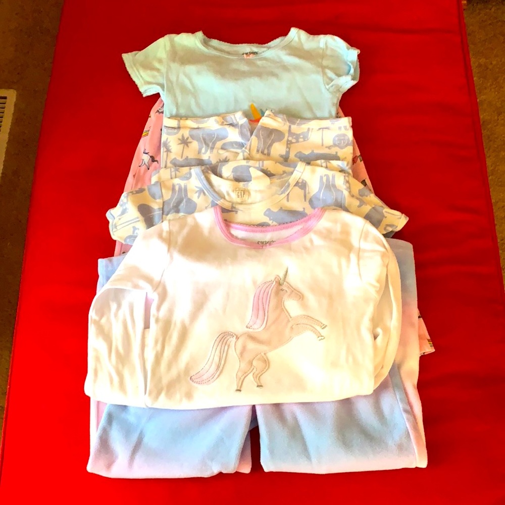 PJ Set, toddler girl, 3t, 5t, Gap and Carter’s